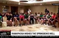 RWC Final | Ramaphosa arrives in Japan, wishes Boks well